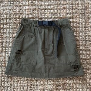 Green Carmar Cargo Skirt